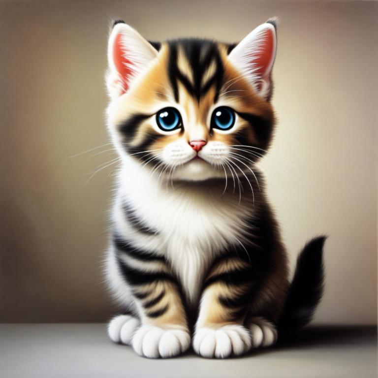 Airbrush Art,Airbrush Art, Animal, cat, no humans, animal focus, cat, blue eyes, realistic, sitting