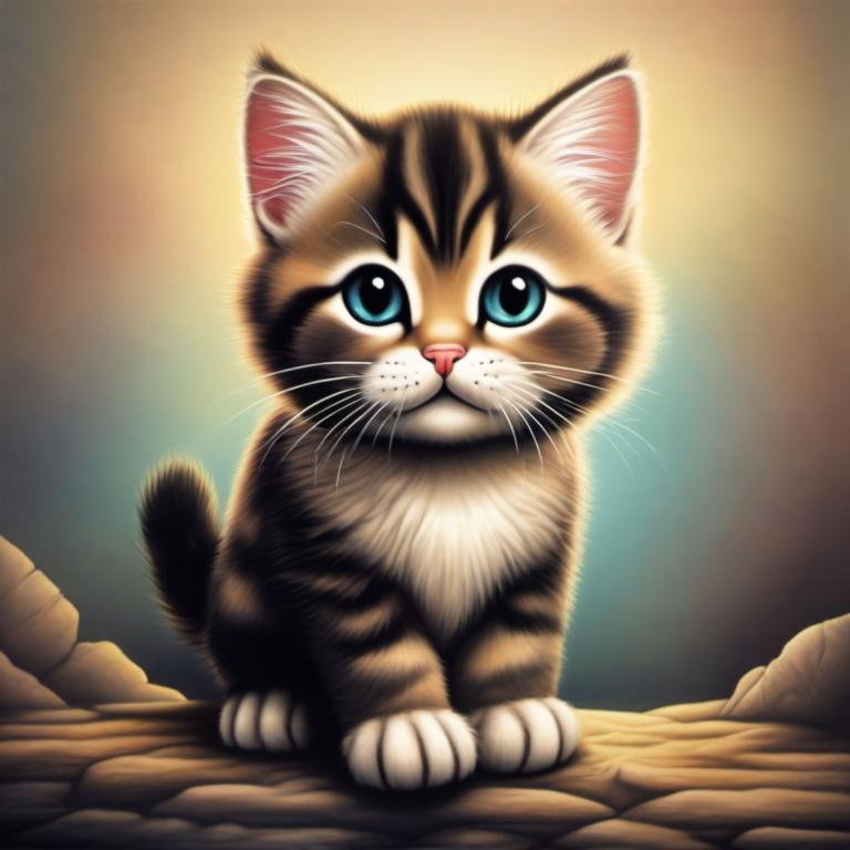 Airbrush Art,Airbrush Art, Animal, cat, no humans, cat, animal focus, blue eyes, animal, looking at viewer