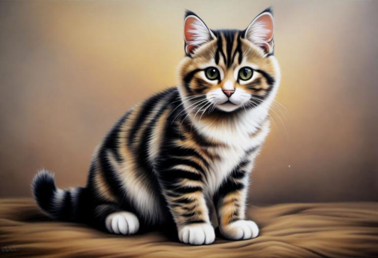 Airbrush Art,Airbrush Art, Djur, katt, inga människor, djurfokus, katt, realistisk, djur, gröna ögon