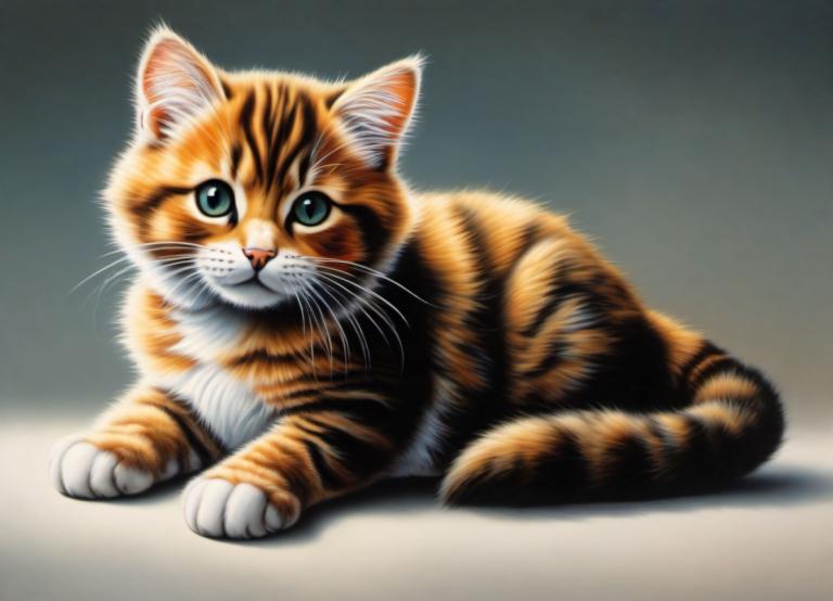 Airbrush Art,Airbrush Art, Animal, cat, no humans, animal focus, realistic, cat, looking at viewer, animal