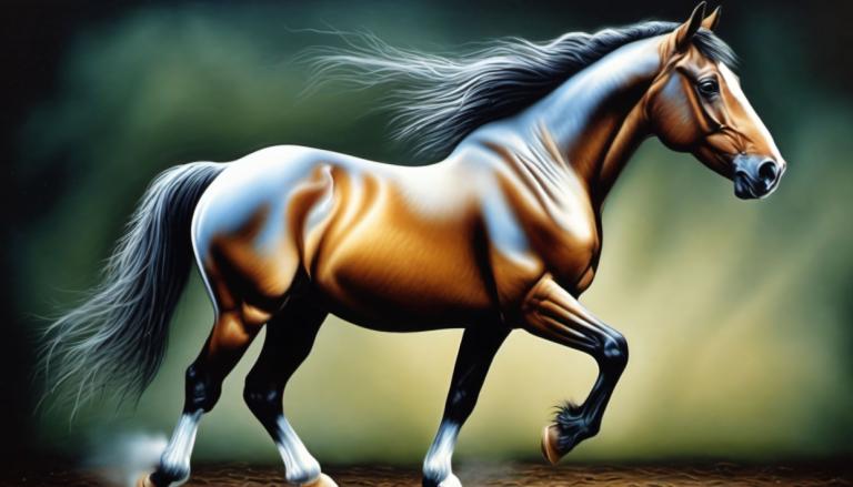 Airbrush Art,Airbrush Art, Animal, horse, no humans, realistic, horse, solo, signature, full body