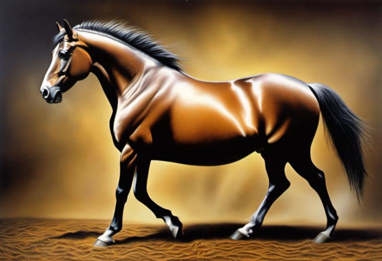 Airbrush Art,Airbrush Art, Animal, horse, no humans, horse, solo, realistic, full body, animal