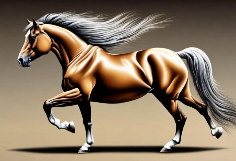 Airbrush-kunst,Airbrush-kunst, Dier, paard, geen mensen, paard, solo, realistisch, volledige lichaam