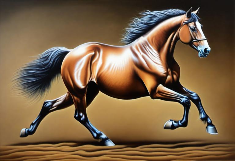 Airbrush Art,Airbrush Art, Animal, horse, no humans, horse, solo, realistic, full body