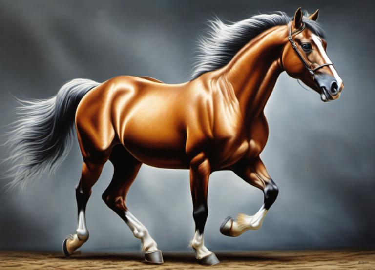 Airbrush Art,Airbrush Art, Animal, horse, horse, no humans, realistic, solo, signature, horseback riding