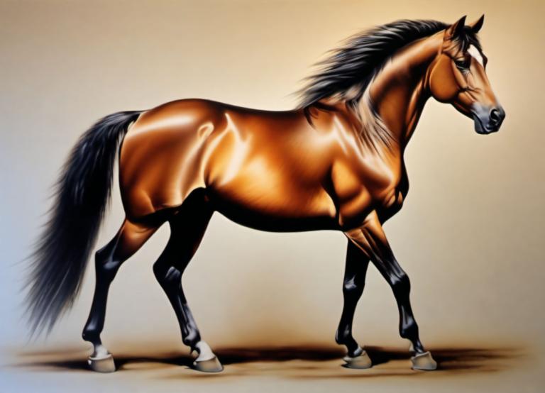 Airbrush Art,Airbrush Art, Animal, horse, no humans, realistic, horse, solo, animal, full body, shiny