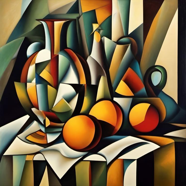 Cubism,Cubism, Still life, still life, no humans, solo, pokemon (creature), looking at viewer, weapon, sword