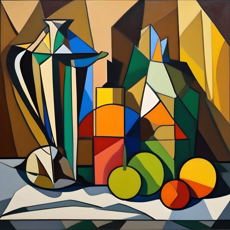 Cubism,Cubism, Still life, still life, no humans, pokemon (creature), solo, stained glass, gem, crystal