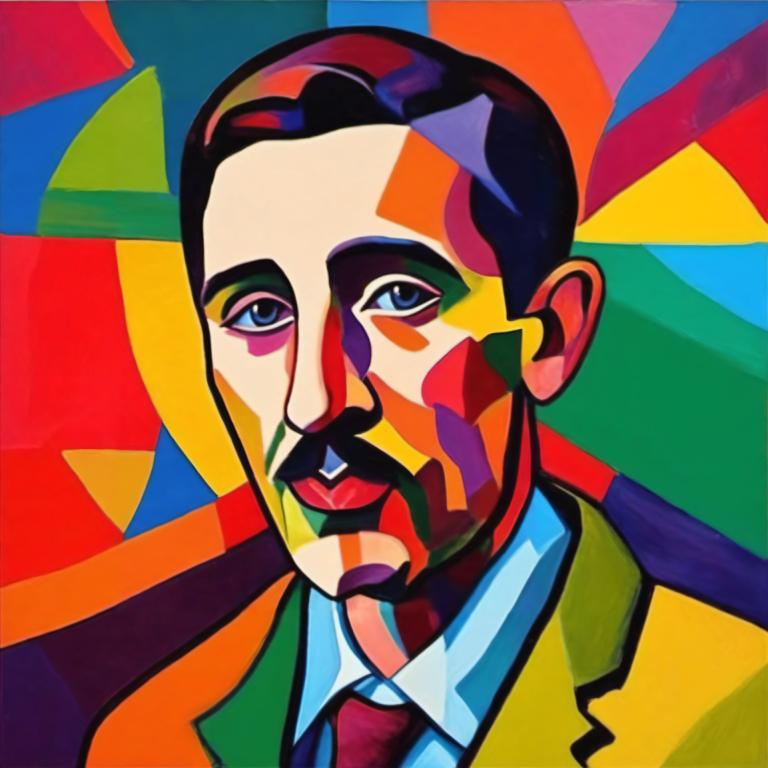 Fauvism,Fauvism, Oameni, om, 1 băiat, focalizare masculină, solo, cravată, cămaşă, clovn, formal