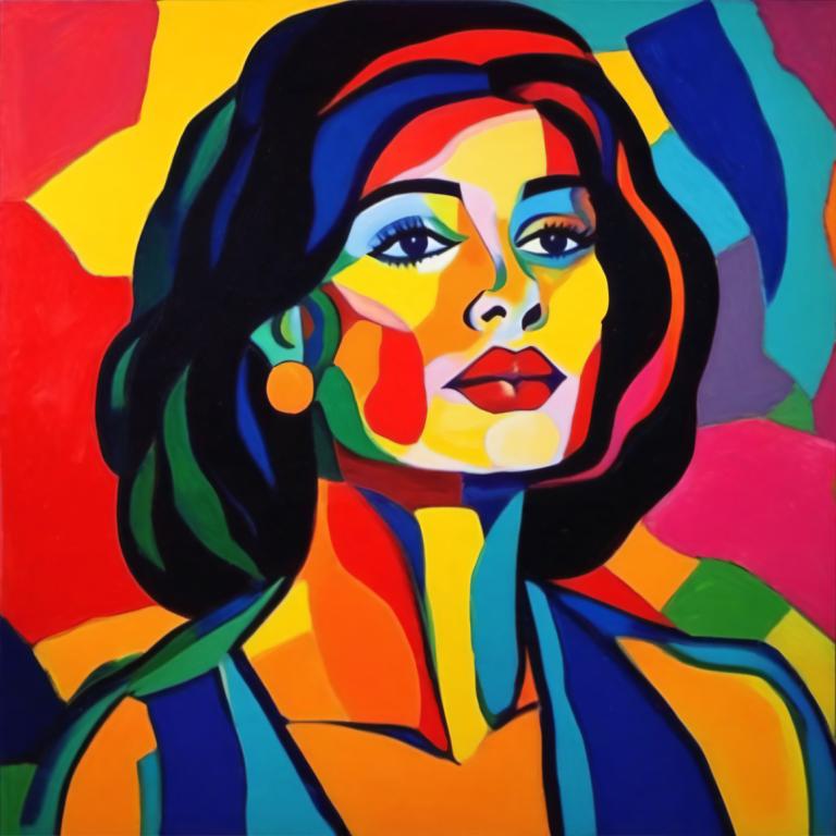 Fauvism,Fauvism, Oameni, femeie, 1 fata, solo, inventa, portret, colorat, par lung, ochi albaștrii