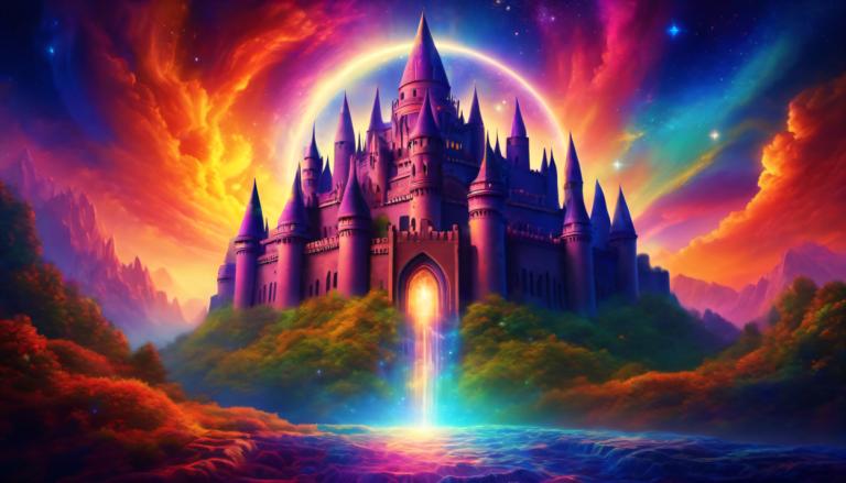 Pintura con luz,Pintura con luz, Castillo, castillo, no humanos, escenario, cielo, cielo estrellado)