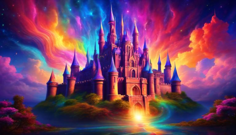 Pintura con luz,Pintura con luz, Castillo, castillo, escenario, no humanos, cielo, árbol, nube