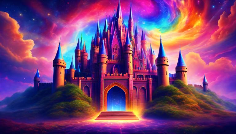 Pintura con luz,Pintura con luz, Castillo, castillo, escenario, no humanos, cielo, nube, cielo estrellado)