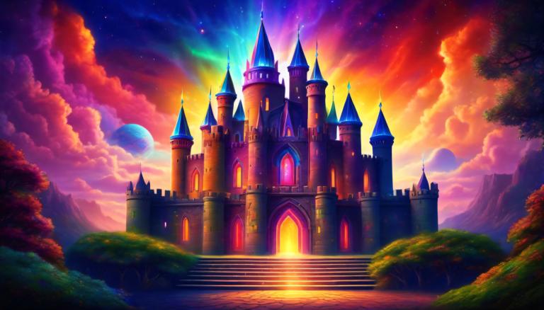 Pintura con luz,Pintura con luz, Castillo, castillo, no humanos, escenario, cielo, nube, árbol, escaleras