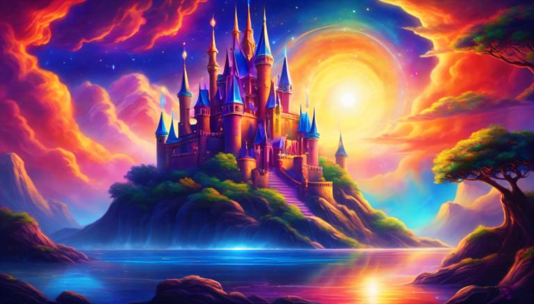 Pintura con luz,Pintura con luz, Castillo, castillo, no humanos, escenario, cielo, árbol, nube, castillo