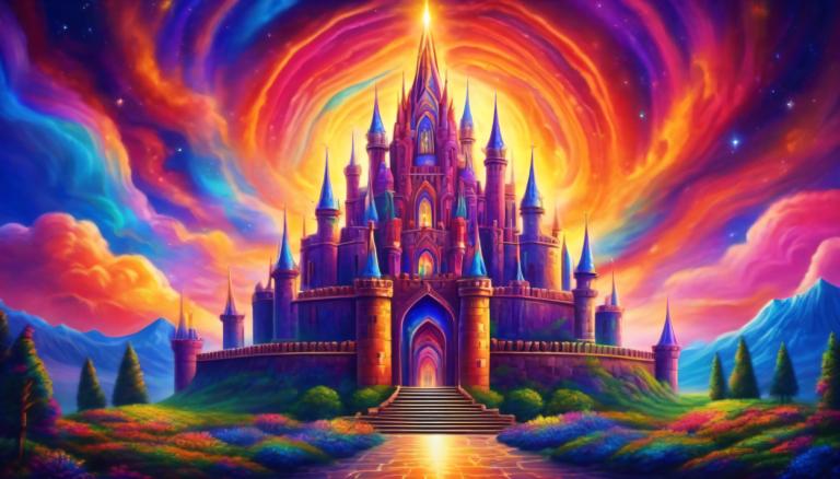 Pintura con luz,Pintura con luz, Castillo, castillo, escenario, no humanos, cielo, torre, cielo estrellado)