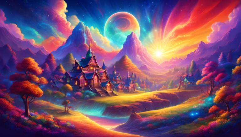 Pintura con luz,Pintura con luz, Aldea, aldea, escenario, árbol, cielo, no humanos, montaña, luna