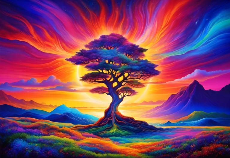 Pintura con luz,Pintura con luz, Naturaleza, paisaje, escenario, no humanos, árbol, cielo, atardecer