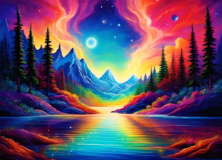 Pintura con luz,Pintura con luz, Naturaleza, paisaje, no humanos, escenario, luna, cielo, naturaleza