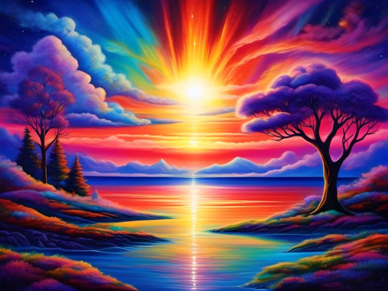 Pintura con luz,Pintura con luz, Naturaleza, paisaje, no humanos, árbol, escenario, cielo, nube, atardecer