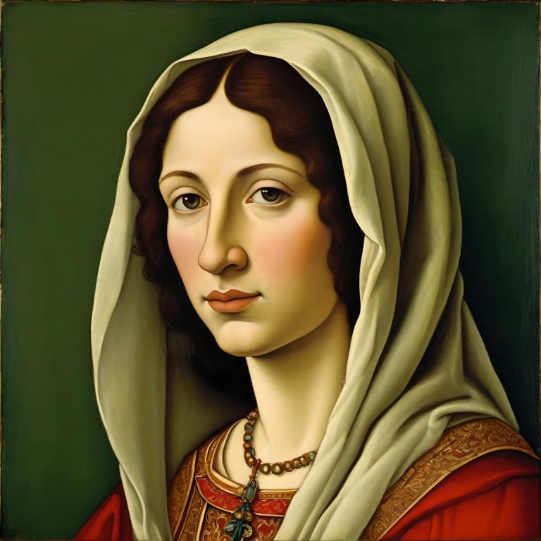 Tempere,Tempere, Persone, donna europea medievale, ritratto, assolo, 1 ragazza, gioielleria