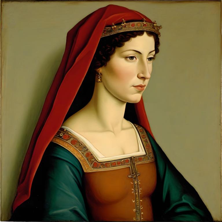 Tempere,Tempere, Persone, donna europea medievale, ritratto, 1 ragazza, assolo, realistico, gioielleria