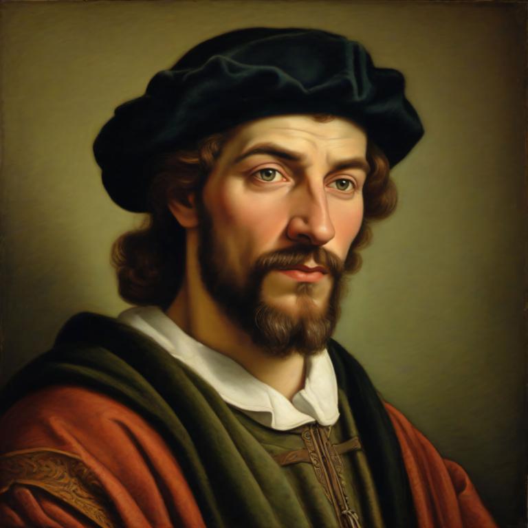 Pastels,Pastels, Personnes, homme européen médiéval, portrait, solo, 1garçon, Poils, foyer masculin, barbe