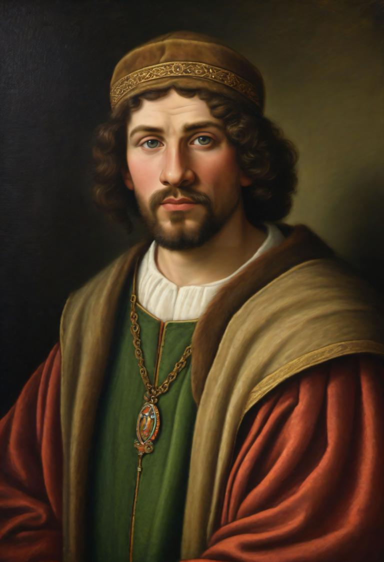 Pastels,Pastels, Personnes, homme européen médiéval, portrait, solo, Poils, foyer masculin, 1garçon, bijoux