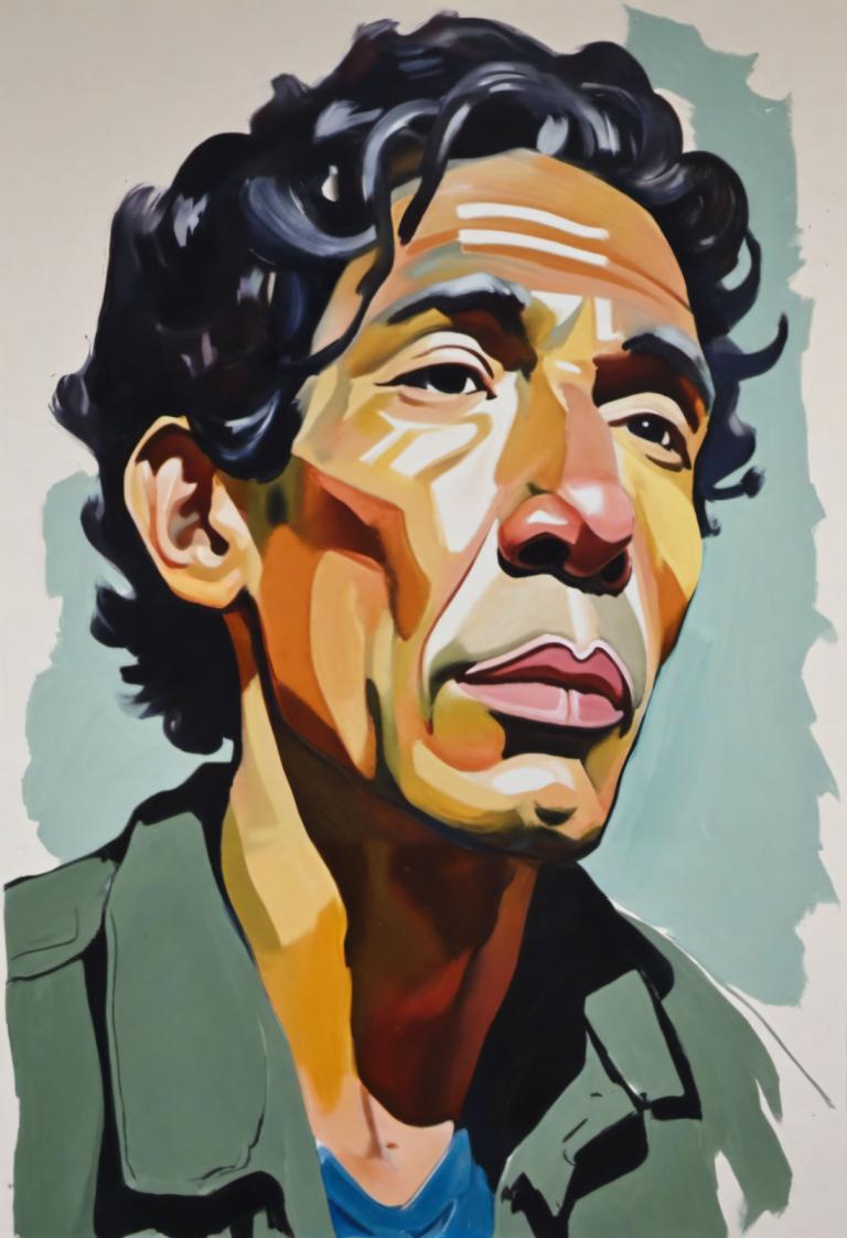 Gouache,Gouache, Gente, hombre, solo, 1 chico, enfoque masculino, pelo negro, ojos negros, camisa, chaqueta