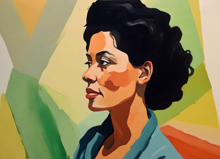 Gouache,Gouache, Gente, mujer, solo, pelo negro, enfoque masculino, 1 chico, camisa, afro, retrato