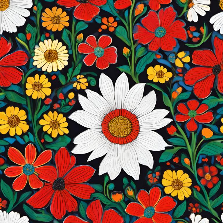 Enamel Art,Enamel Art, Nature, flowers, flower, no humans, red flower, orange flower, yellow flower