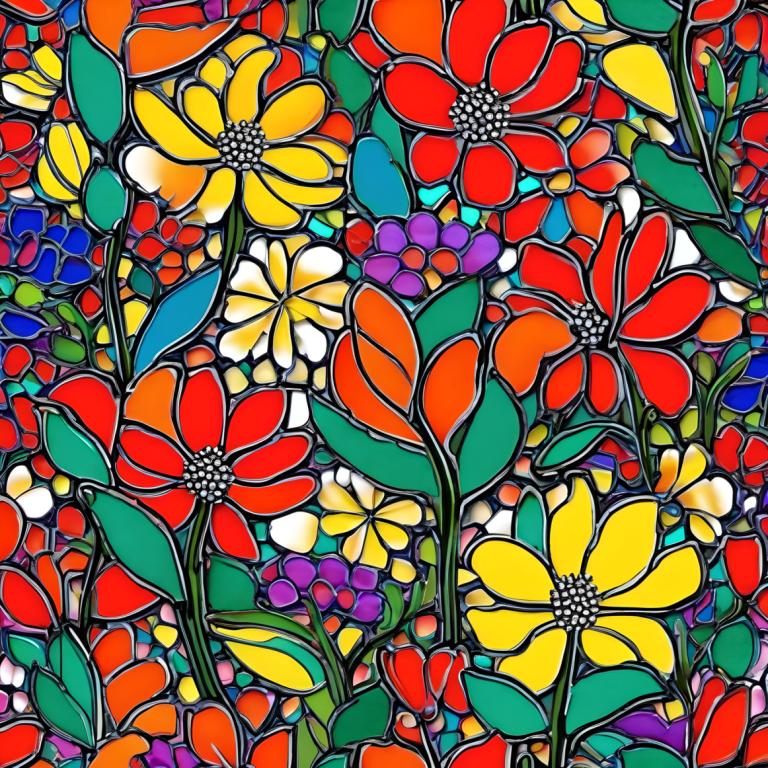 Enamel Art,Enamel Art, Nature, flowers, purple flower, flower, no humans, yellow flower, orange flower