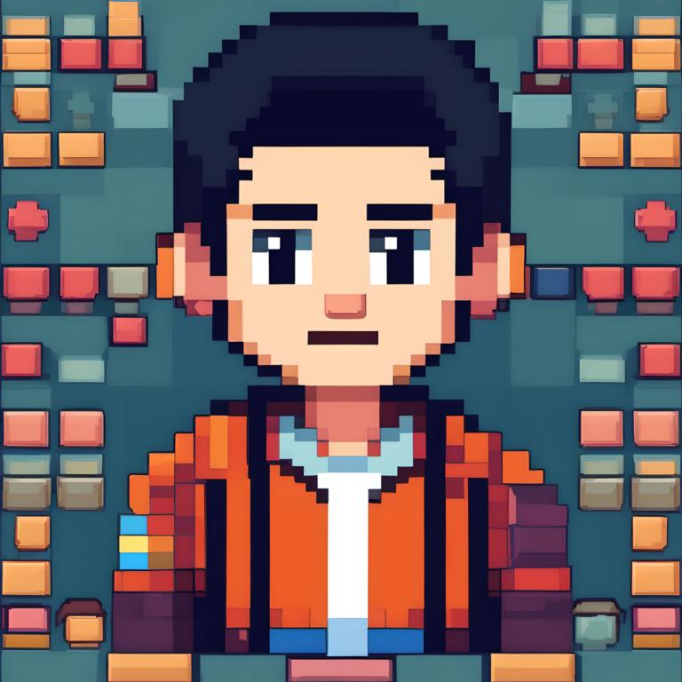 Pixel Art,Pixel Art, People, boy, 1boy, male focus, solo, black hair, black eyes, looking at viewer, shirt