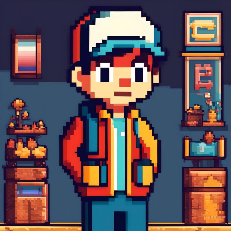 Pixel art,Pixel art, Personnes, garçon, 1garçon, foyer masculin, chapeau, solo, rouge (pokémon)