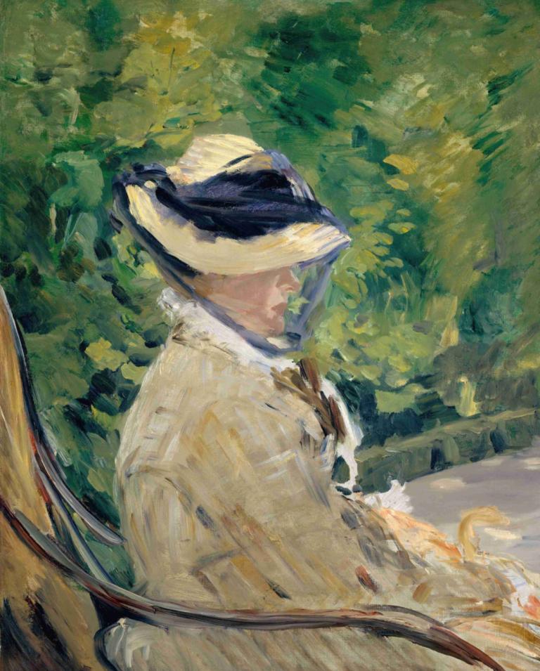 Madame Manet (Suzanne Leenhoff, 1829–1906) at Bellevue,Madame Manet (Suzanne Leenhoff, 1829-1906) im Bellevue