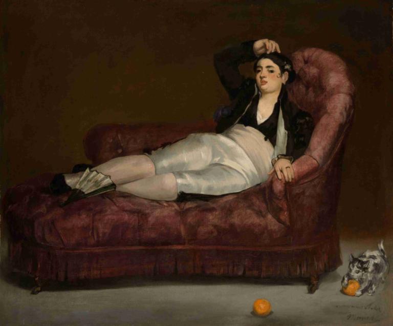 Reclining Young Woman in Spanish Costume,Ξαπλωμένη νεαρή γυναίκα με ισπανική φορεσιά,Edouard Manet