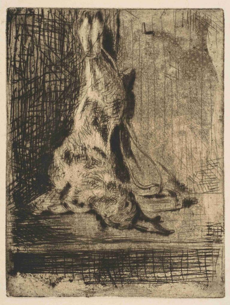 The Rabbit,"กระต่าย",Edouard Manet,เอ็ดเวิร์ด มาเน,การแกะสลักแผ่นทองแดง,การแกะสลักแผ่นทองแดง