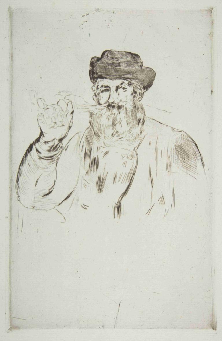 The Smoker (Le Fumeur),Ο καπνιστής,Edouard Manet,Σκίτσο,Σκίτσο, 1 αγόρι, αρσενική εστίαση, μονοφωνία