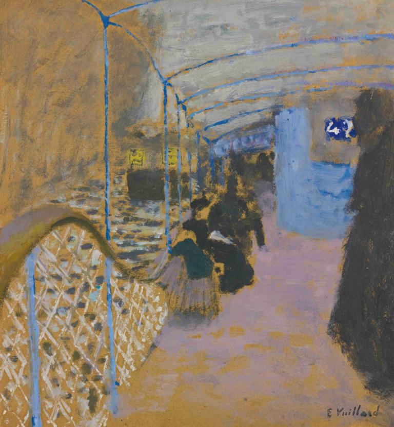 Le Bateau-Mouche,Edouard Vuillard,Temperatur,Temperatur, 1 gadis, solo, di luar rumah, media tradisional