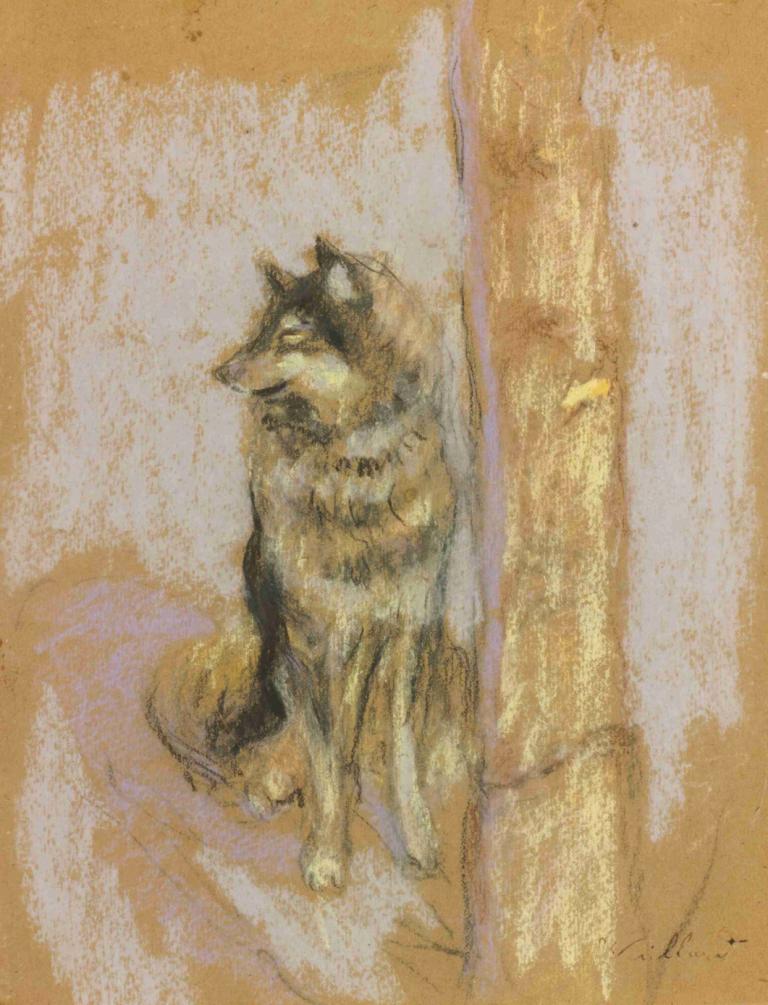 Le Chien-Loup À Gérardmer,Le Chien-Loup À Gérardmer,Edouard Vuillard,Temperatur,Temperatur, tidak ada manusia