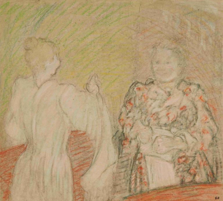 Madame Vuillard Conversant Avec Une Jeune Fille,Madame Vuillard Conversant Avec Une Jeune Fille