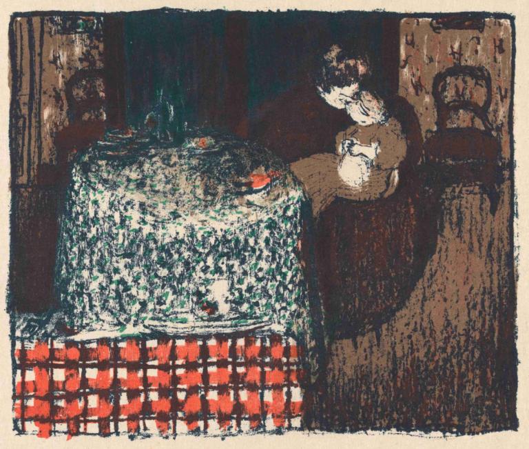 Maternité, 1895 - 1896,Μητρότητα, 1895 - 1896,Edouard Vuillard,Ελαιογραφία,Ελαιογραφία, μονοφωνία, φλιτζάνι