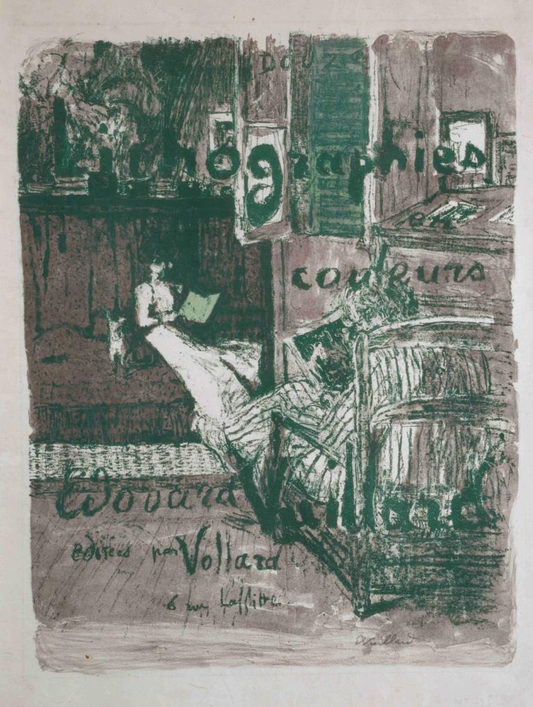 Paysages Et Intérieurs,Edouard Vuillard,Peinture à l'huile,Peinture à l'huile, monochrome, 1fille, solo