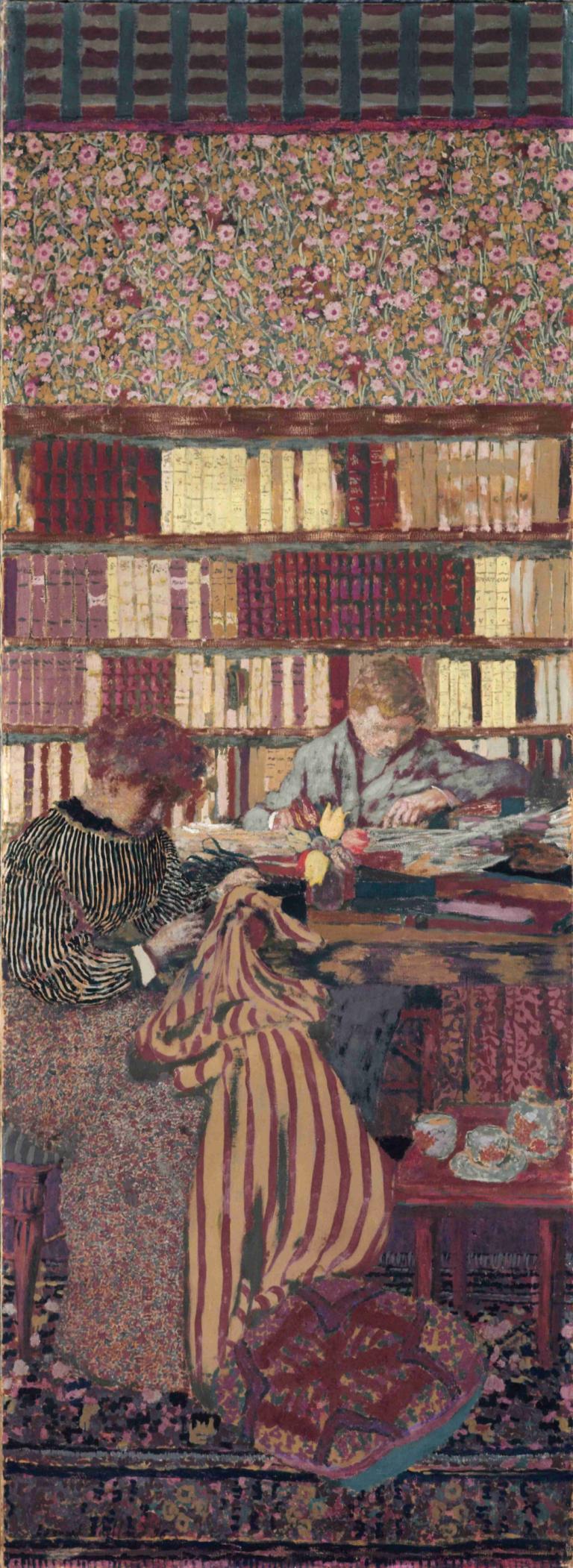 Personnages dans un intérieur. Le travail,Edouard Vuillard,Peinture à l'huile,Peinture à l'huile, tableau