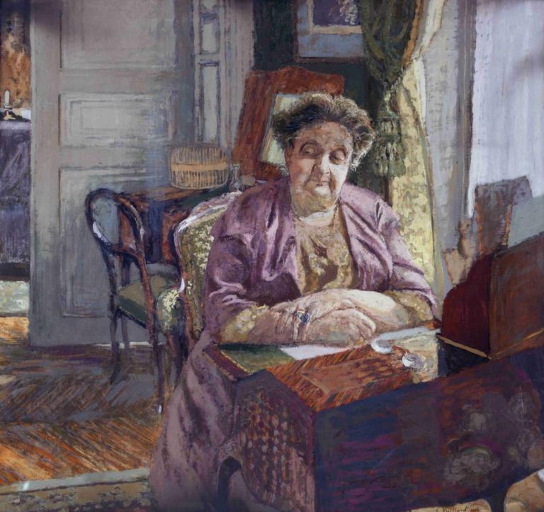 Portrait de Madame Frantz Jourdain,Πορτρέτο της Madame Frantz Jourdain,Edouard Vuillard,Ελαιογραφία