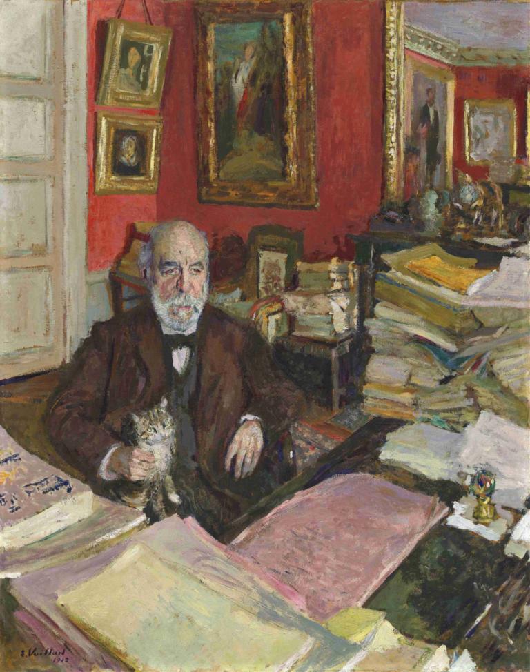 Théodore Duret,Edouard Vuillard,Oljemålning,Oljemålning, 1 pojke, manligt fokus, konstparodi