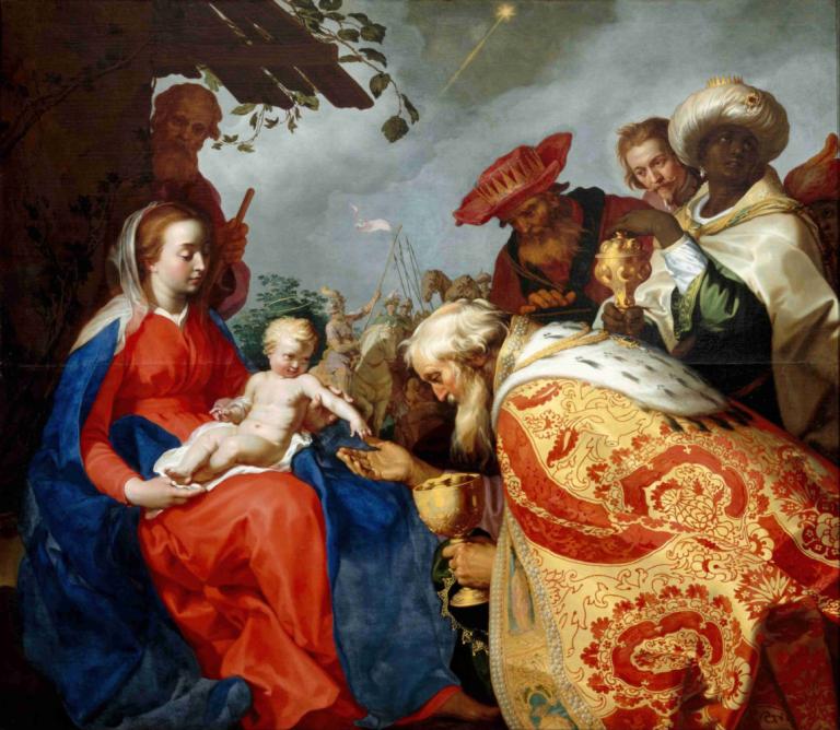 Adoration of the Magi,Poklon čarovnikom,Abraham Bloemaert,Oljna slika,Oljna slika, likovna parodija