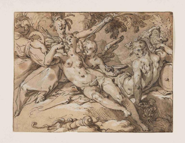 Venus and Bacchus (Without Ceres and Bacchus Venus would Frieze)