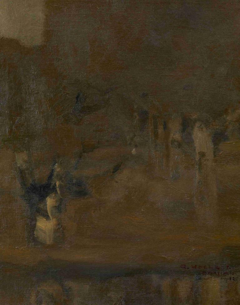 Landschaftsstudie aus Dachau,Adolf Hölzel,Oil Painting,Oil Painting, standing