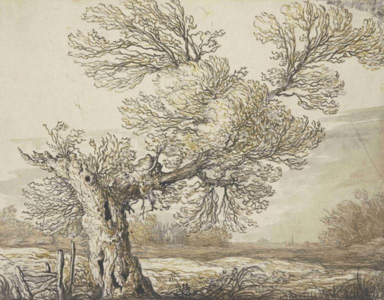 Landscape near Dordrecht,Peisaj în apropiere de Dordrecht,Aelbert Cuyp,Gravura din cupru,Gravura din cupru